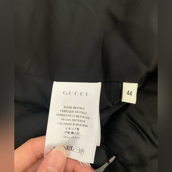 Gucci Wool Checked Floral Jacket Blazer Prince of Wales - Picture 10 of 11